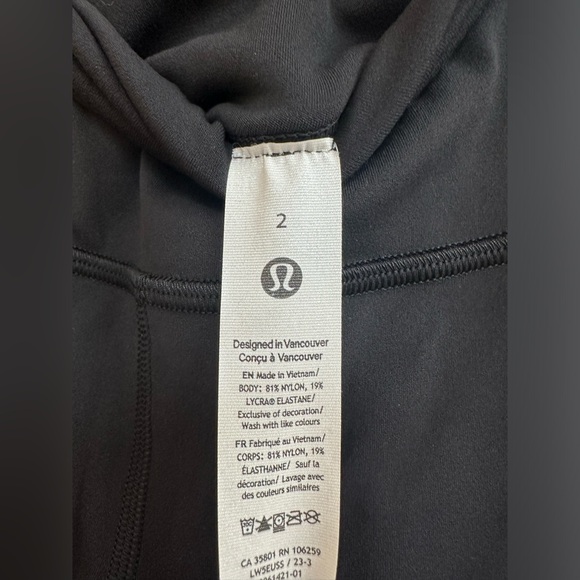 LuluLemon Align™ High-Rise Mini-Flare Pant Extra Short in Black - Picture 5 of 6